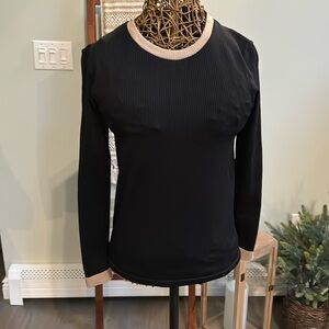 H&M ribbed sport black top size L